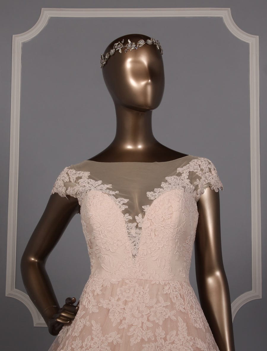 Romona Keveza Legends L7133 Wedding Dress Front Bodice Off the Shoulder