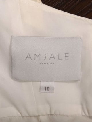 Amsale Mave Wedding Dress Label
