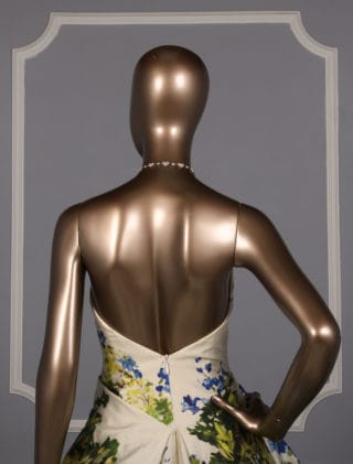 Romona Keveza RK6450 Discount Designer Strapless Wedding Dress Garden Blue Ball Gown Back Bodice