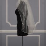 Toni Federici 30-2828 Pixie Ivory Discount Designer Bridal Veil Waist Length Veil