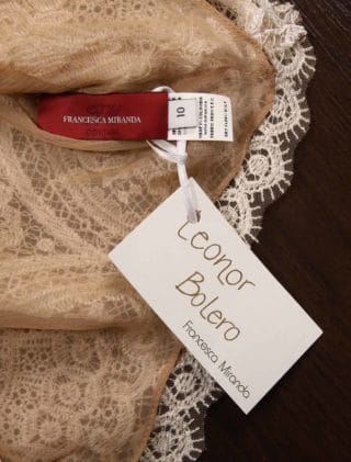 Francesca Miranda Leonor Wedding Jacket Interior Label and Hang Tag