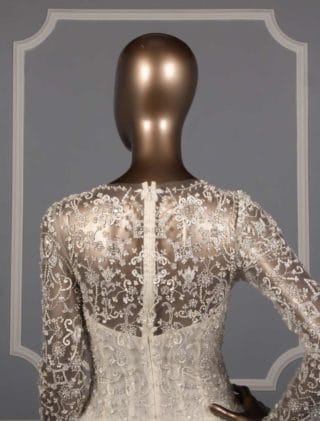 Kenneth Pool Carmen Wedding Dress Back Bodice