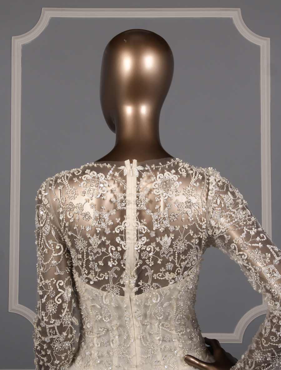 Kenneth Pool Carmen Wedding Dress Back Bodice