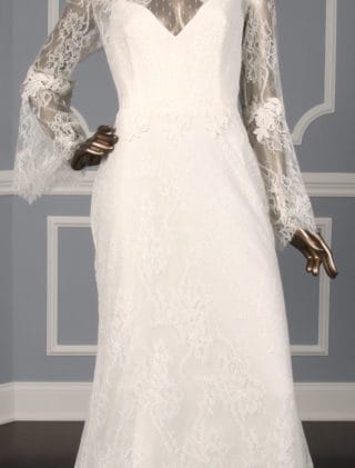 Inmaculada Garcia Rubi Discount Designer Lace Wedding Dress Front Skirt Detail