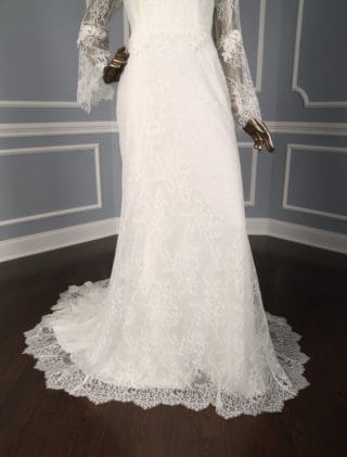 Inmaculada Garcia Rubi Lace Wedding Dress Discounted Front Skirt