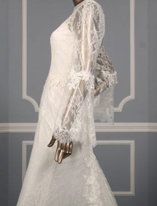 Inmaculada Garcia Rubi Lace Wedding Dress Side Skirt Detail