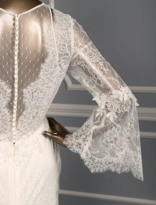 Inmaculada Garcia Rubi Lace Wedding Dress Sleeve Detail