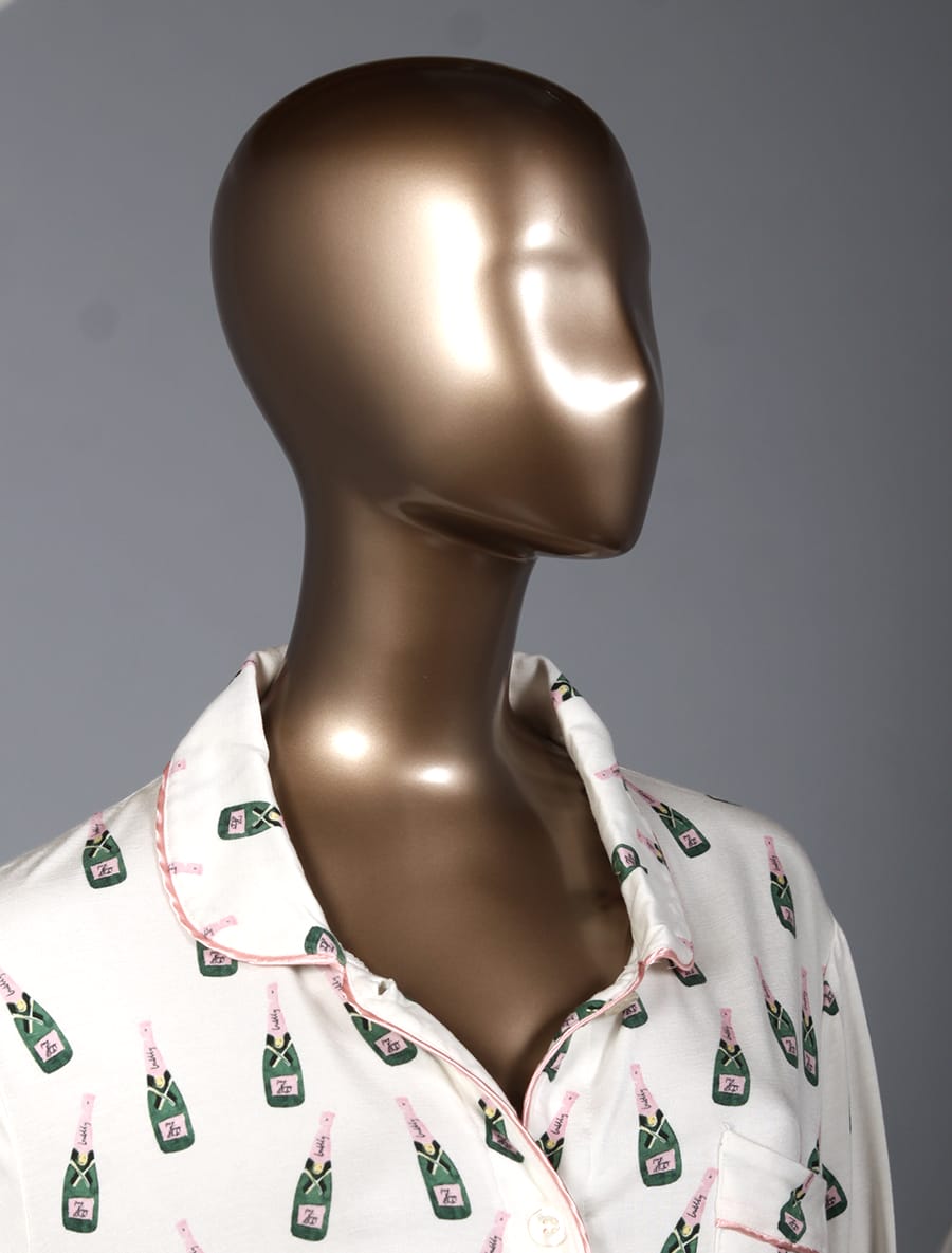 Toss Designs Champagne Pajama Set Front Detail 2