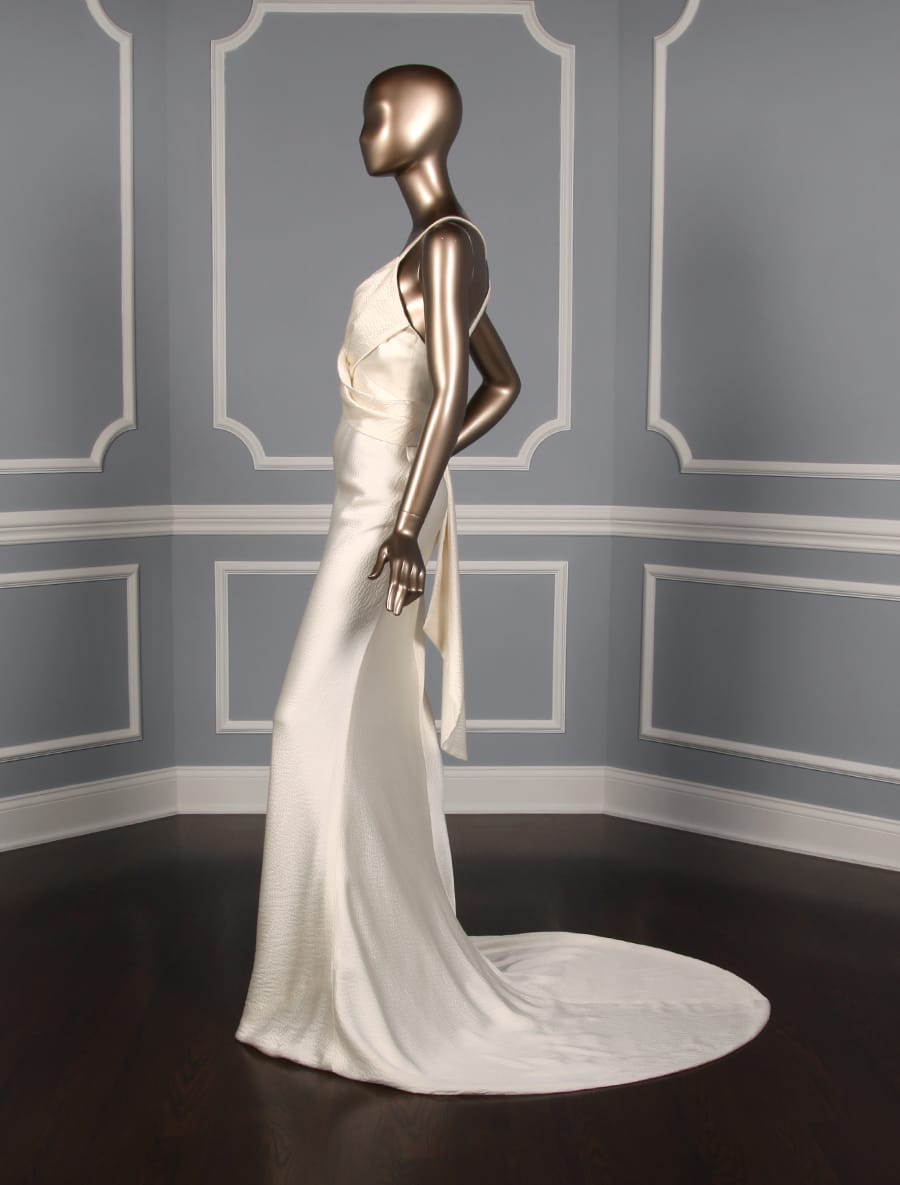 Elizabeth Fillmore Greta Discount Designer Wedding Dress Side