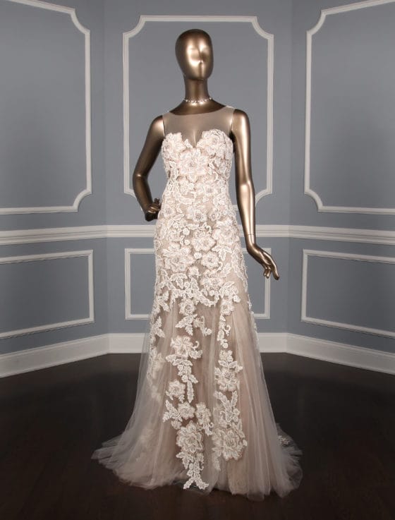 Francesca Miranda Jacelyn X Discount Designer Lace Wedding Dress