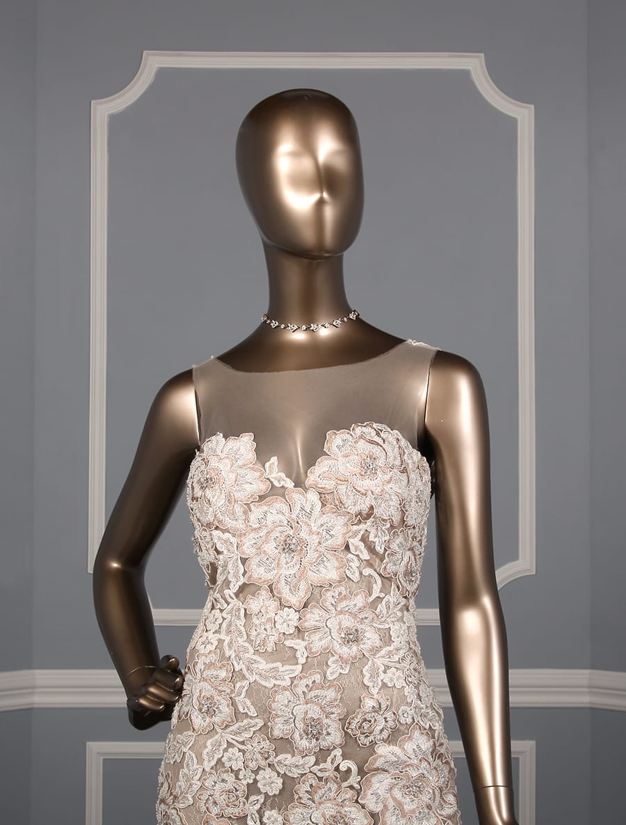 Francesca Miranda Jacelyn X Lace Wedding Dress Front Bodice