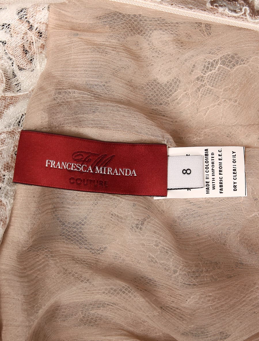 Francesca Miranda Jacelyn X Lace Wedding Dress Interior Label