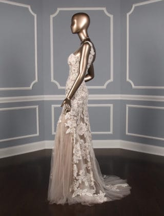 Francesca Miranda Jacelyn X Lace Wedding Dress Side