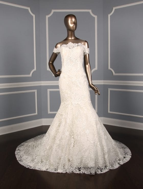 Ines Di Santo Natalie Discount Designer Lace Wedding Dress