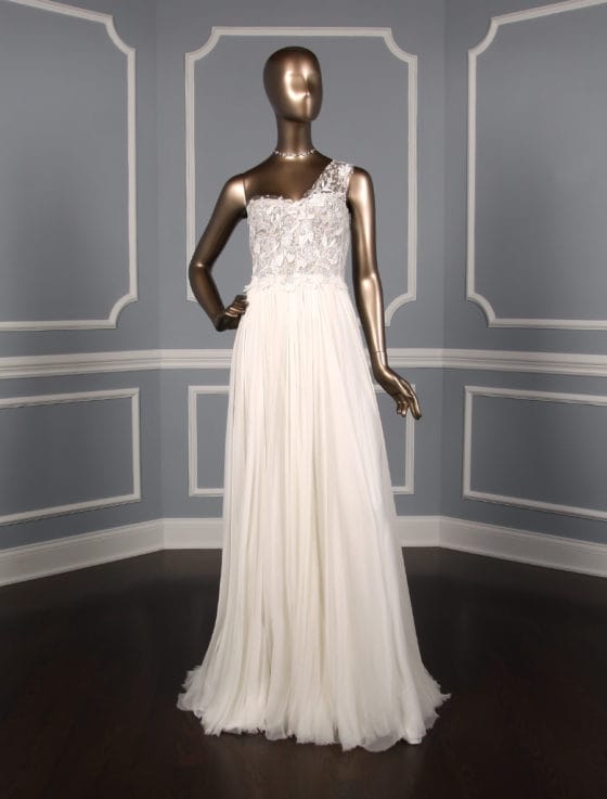 Mira Zwillinger Crystal Discount Designer Wedding Dress
