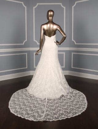 Sareh Nouri Daphne Lace Wedding Dress Back Skirt Detail