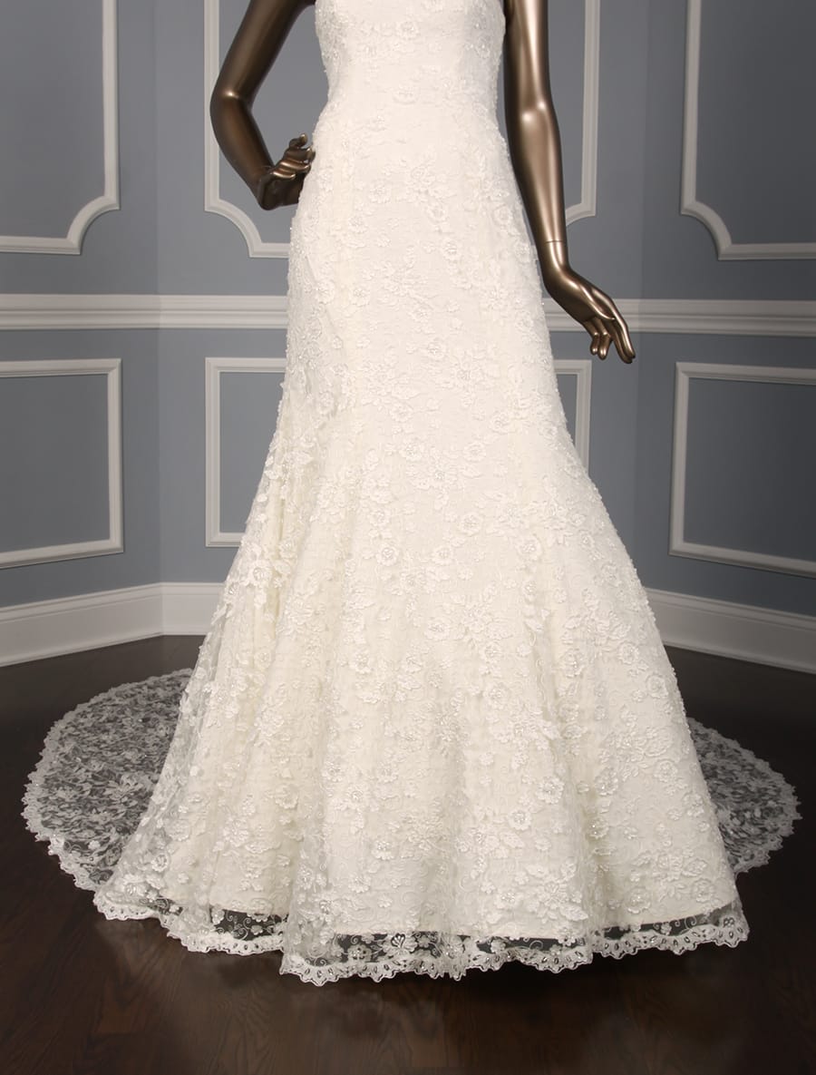 Sareh Nouri Daphne Lace Wedding Dress Discounted Front Skirt