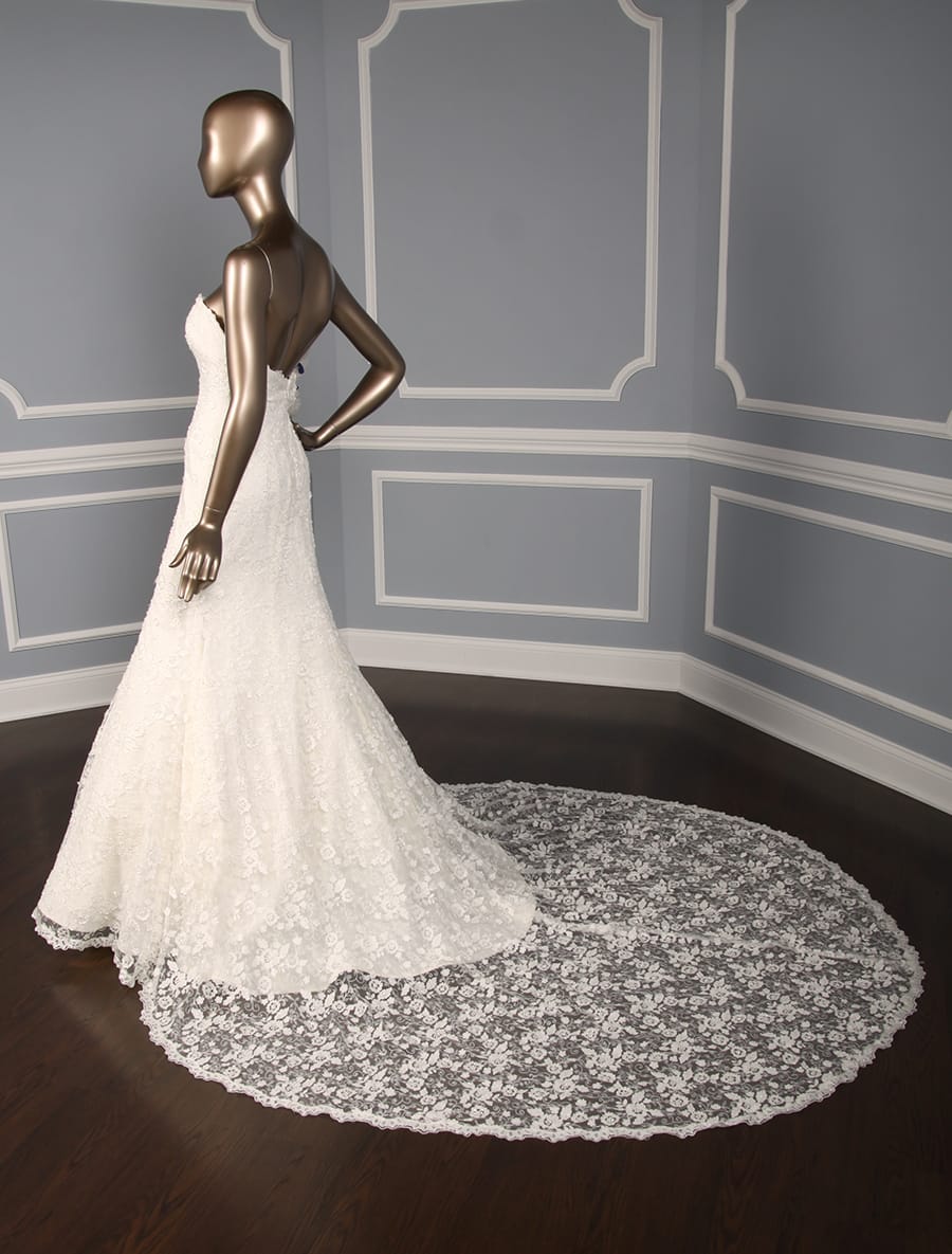 Sareh Nouri Daphne Lace Wedding Dress Skirt and Train