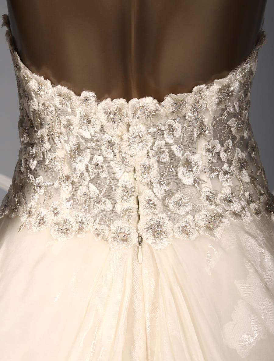 Francesca Miranda Gaelle Wedding Dress Back Bodice Detail