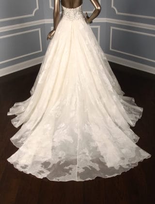 Francesca Miranda Gaelle Wedding Dress Back Skirt