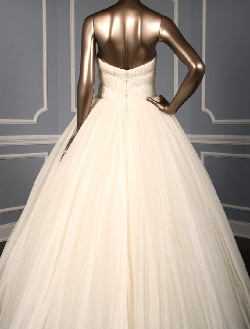 Steve Birnbaum Antoinette Wedding Dress Ballgown Back Skirt Detail (1)