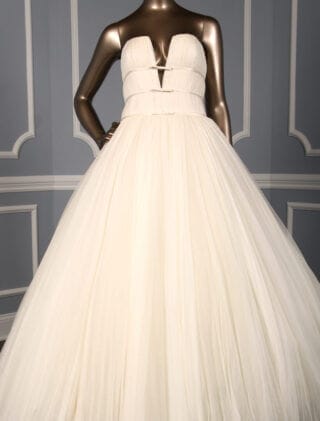 Steve Birnbaum Antoinette Wedding Dress Front Skirt Detail