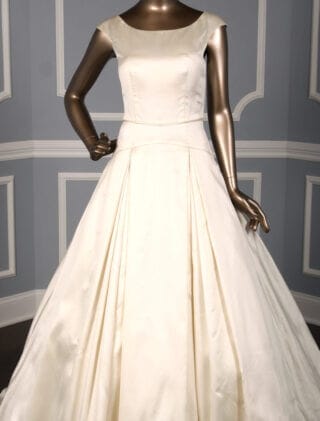 Steve Birnbaum Sabrina Bespoke Wedding Dress Front Skirt Detail