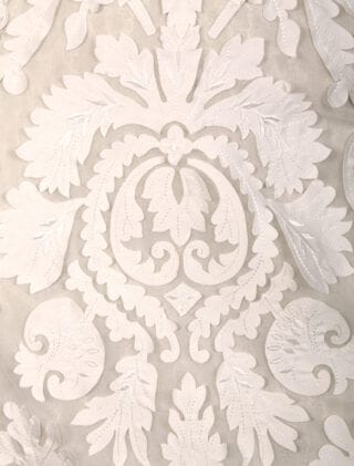 Francesca Miranda Jackie Wedding Dress Silk Organza Laser Cut Modern Fabric Detail